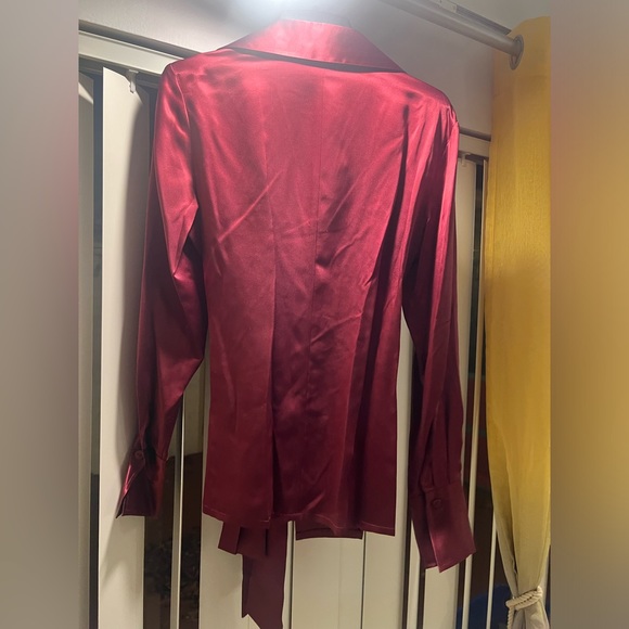 NWT Susan Lucci long sleeve tie in front blouse - Picture 6 of 8